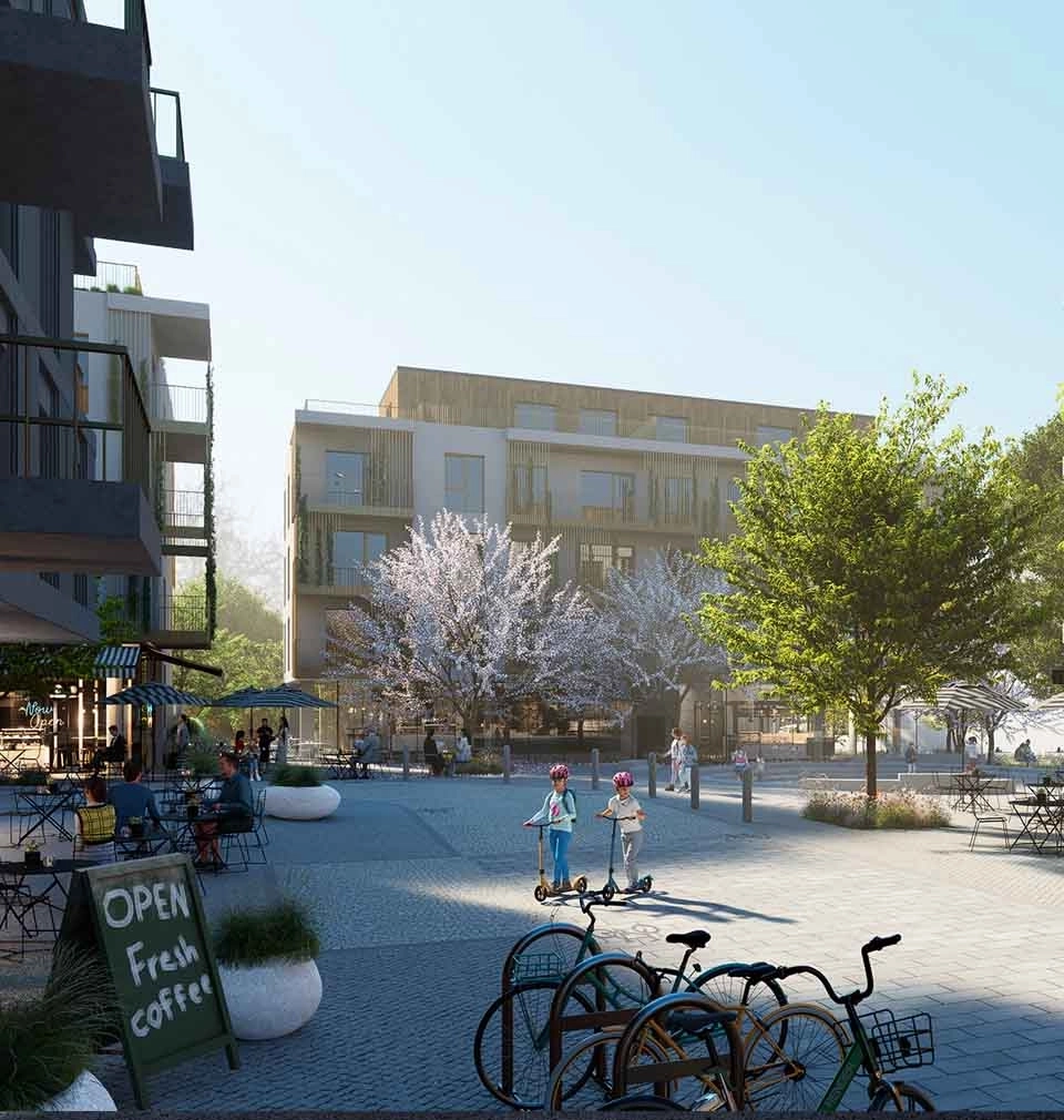 Nové centrum Jesenice: návrh moderní a udržitelné čtvrti