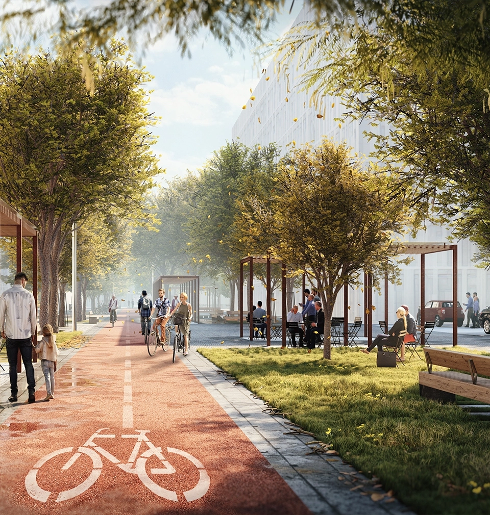Smíchov City nabídne nejen moderní architekturu, ale také příjemné veřejné prostory pro každodenní život